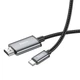 Перехідник Hoco UA27 HD Type-C — HDMI 2 м 4K 30Hz алюміній, сірий - зображення 4