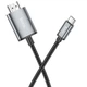 Перехідник Hoco UA27 HD Type-C — HDMI 2 м 4K 30Hz алюміній, сірий - зображення 6