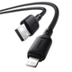 Кабель Baseus Silky Series USB — Lightning 2.4A 2 м для заряджання й передачі даних чорний - зображення 4