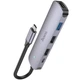Хаб-перехідник Hoco HB27 Type-C на HDMI USB 3.0 PD 2xUSB 2.0 4K 30Hz сірий - зображення 5