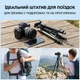 Штатив трипод Andoer TR-07 Mini для смартфона і камери, 3 секції, висота до 61 см - зображення 7