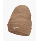 Шапка Nike Beanie Utility Swoosh Hemp ONE SIZE Світло-коричневий DV3342-200 - изображение 2