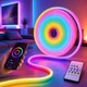 Світлодіодна неонова стрічка з пультом Led Neon Rope Light 5м з керуванням через додаток від USB - зображення 4