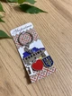 Патриотический брелок Украина "I LOVE UKRAINE" с трезубом и сердцем - сувенирный брелок на ключи - изображение 3