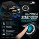 Кнопка старт стоп с иммобилайзером для автомобиля SMART START SYSTEM 52x30 мм Голубая подсветка запуск двигателя без ключа - изображение 1