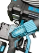 Аккумуляторная мойка высокого давления Krafftec Germany PRO 48 В 8 А·ч 45 бар ручная автомойка 330 л ч бесщеточная минимойка с 2 АКБ самовсасыванием воды шлангом фильтром пенной насадкой кейсом синяя для автомобиля велосипеда сада дачи - изображение 9