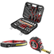 Слесарно-гаражный комплект STORM INTERTOOL: набор головок 1/2" и ключей 56 ед. + сенсорный фонарь + рулетка 3 м - изображение 1