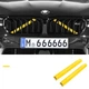 Накладки на распорку в радіаторну решітку bmw f20 f30 f34 f36 G20 (жовтий) - зображення 1