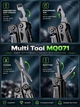 Мультитул Multi Tool MQ071 28 в 1, універсальний багатофункціональний кишеньковий мультиінструмент, складаний туристичний ніж з плоскогубцями, кусачками, пилкою, ножицями, викрутками, 11 бітами, 2 лезами та чохлом 548854527 - зображення 12