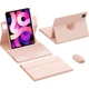 Защитный чехол BOW Hangshi HC038 для iPad 10,2 дюйма, совместимый с iPad 19/20/21, универсальный, с держателем для стилуса, встроенным магнитным креплением для горизонтального и вертикального просмотра экрана, цвет: розовый (вишневый). - изображение 2
