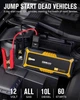 Пускозарядний пристрій Gooloo GP4000, 24000 mAh (Jump Starter Yellow, бустер для авто) - изображение 2