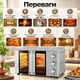 Настольная электродуховка SOKANY SK-10027 50 л 1700 Вт с конвекцией грилем вертелом Мини-печь 100–250°C Духовой шкаф для выпечки пиццы мяса - изображение 4