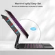 Чохол-клавіатура TECURS QWERTZ для iPad Air 13" (M4/M3/M2 2026/2025/2024) та iPad Pro 12.9 (6/5/4/3 Gen) магнітний кейс із клавіатурою з підсвіткою та трекпадом чорного кольору - зображення 8