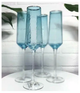 Бокал для шампанского 180мл стекло бирюзовый с золотым ободком модель Бирюза SQ-27935 - изображение 5