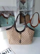 Сумка жіноча Gucci Mercato tote bag коричнева (178) - изображение 2