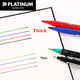 Авторучка PLATINUM CPM-29, ручка з двома наконечниками CD, два маркери на масляній основі для контурування, 10 ручок в коробці, чорна - зображення 5