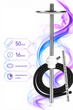 Шахта для кальяна Aroma Hookah Classic White Арома Хука 50 см нержавеющая сталь ⌀ 16 мм на уплотнителе с диффузором белая - изображение 2