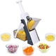Мультислайсер-терка для овочів Brava Spring Slicer / Подрібнювач овочів та фруктів / Ручна овочерізка слайсер - зображення 4