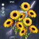 Садовый светильник с солнечной батарей 42,5 см, Подсолнух (1шт) / Декоративный светильник для сада на ножке - изображение 9
