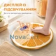 Напольные электронные весы весы для тела до 180 кг с термометром дизайн Апельсин - изображение 2