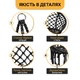 Подвесное кресло-качалка LEOBRO, плетеное Boho Deluxe Pro XL 80 см Black (LB-1142) - изображение 5