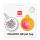 Адресник для собак и котов металлический WAUDOG Smart ID с QR-паспортом, рисунок "Градиент оранжевый", круг, Д 25 мм - изображение 5