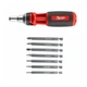 Отвертка универсальная с трещоткой 9-в-1 (PH1, PH2, PZ1, PZ2, Torx15, Torx20, SL5.5) MILWAUKEE - изображение 1
