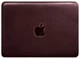 Кожаный чехол для MacBook 13 дюймов из натуральной кожи Crazy Horse защитный бордовый 58566 - изображение 5