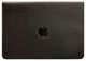 Кожаный чехол-конверт на магнитах для MacBook 14 дюйм, темно-коричневый, натуральная кожа Crazy Horse, ручная работа, 34,3×24,5 см 58666 - изображение 1