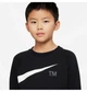 Детский свитшот Nike Sportswear Swoosh XS Черный DV8119-010 - изображение 3