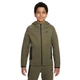 Підліткова толстовка Nike Zip-Up Sweatshirt Tech Fleece XL Хакі FD3285-222 - зображення 1
