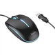 Мышь проводная Hoco GM37 Wonderful Luminous USB с подсветкой черная - изображение 1