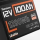 Акумулятор Humsienk LiFePO4 12V 100Ah 1280Wh з BMS для резервного живлення - зображення 3