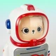 Скарбничка сейф дитячий, банка для грошей «Космонавт» MK 5061 з кодовим замком, світлом і звуком (біло-червоний) - зображення 4