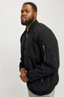 Куртка з ребристими манжетами Baseball Plus Jack&Jones чорна 5XL (100376-black-12851) - изображение 5