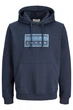 Худі з принтом Jack&Jones синій 4XL (ssw-010-blue-3241) - изображение 7