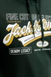 Худі з принтом Jack&Jones темно-зелений 8XL (ssw-011-green-3259) - изображение 5