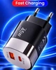 Зарядное устройство Блок быстрой зарядки для телефона 45W 25+20 PD USB Type-C + USB-A QC Fast Charging Быстрая зарядка iPhone Black - изображение 3