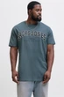 Футболка з принтом "Jack&Jones" Jack&Jones сіро-синя 8XL (500618-blue-12331) - зображення 1