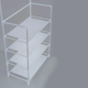 Вешалка для одежды (154х60х29,5см) New simple floor clothes rack, Белая - изображение 9