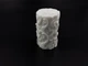 Свічка циліндрична Пір'яний стовп із натурального соєвого воску 10.5 см 280 г Білий (SVH-119) - зображення 1