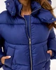 Зимный женский пуховик Eva Classic ТЕССА синий 40 - изображение 5