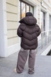 Зимова куртка Mila Nova К-402 42 шоколад - зображення 4