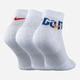 Набор мужских носков коротких хлопковых Nike U Nk Everyday Plus Cush Ankle DH3827-902 38-42 3 пары Белый/Разноцветный (195244784080) - изображение 2