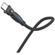 Кабель 3mk Hyper Cable N-Series USB-C / USB-C 1m PD 3.0 QC 3.0 20V/5A 100W Black (5903108758222) - изображение 3