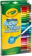 Фломастери Crayola 7555 набір 50 кольорів з конічним наконечником що змиваються з нетоксичним чорнилом для дітей від 3 років для малювання - Уцінка - зображення 2
