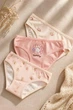 Комплект 3шт трусы слип для девочки хлопок Baykar р 3 122-128 см 5-6 лет арт 5834 Bunny - изображение 1