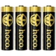Батарейка HOCO JA1B, Alkaline, AA, LR6, 1.5V (4PCS) black - изображение 1