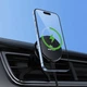 Автотримач ACEFAST D66, QI2, 25W, cooling wireless charging car holder for air vent, 4.7-6.9", black - зображення 5