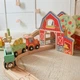 Drewniana kolejka Tooky Toy Farma 48 elementów TP553 (6976831555603) - obraz 9